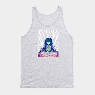 Lake Fairy in Forest Tank Top